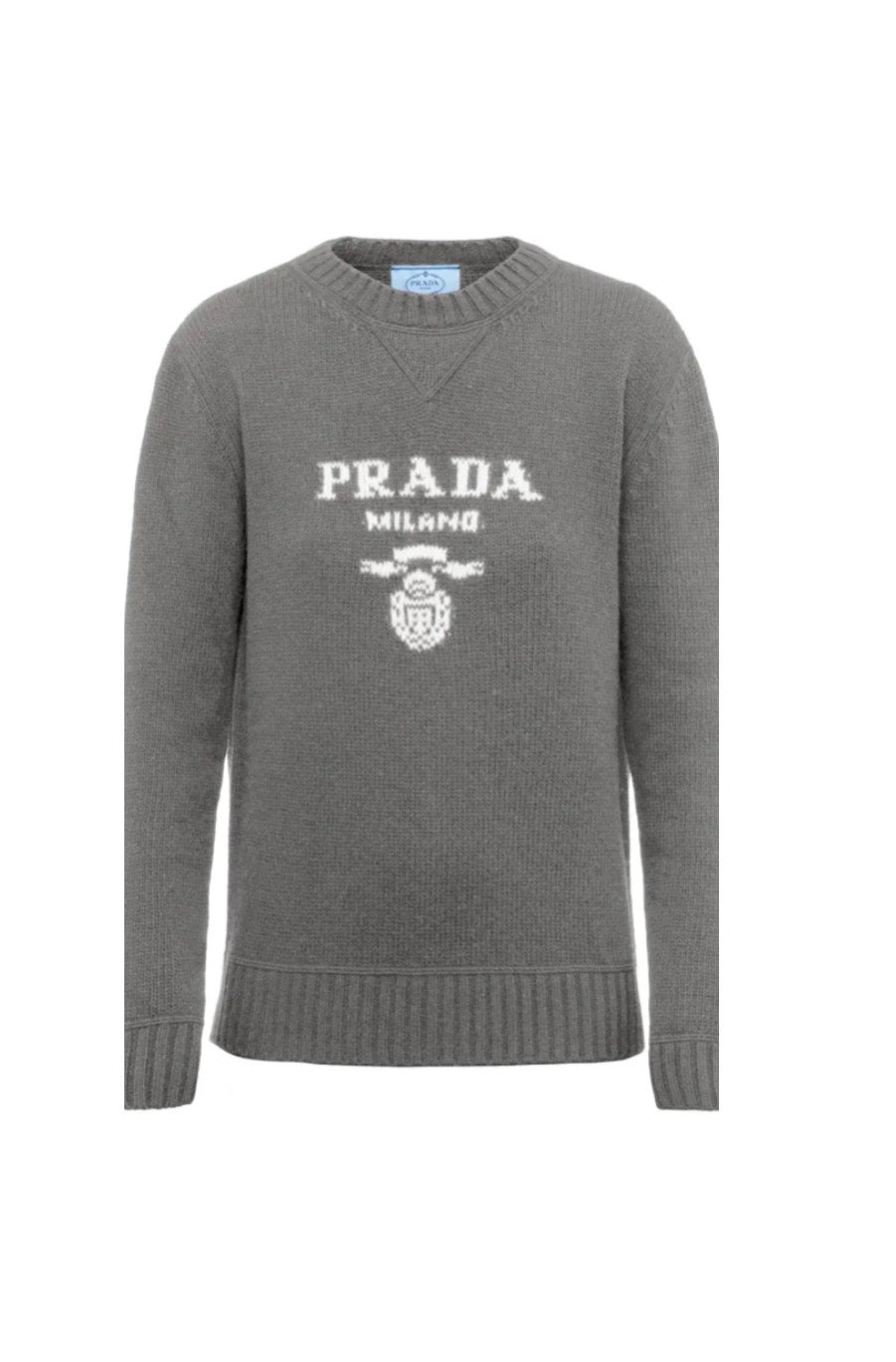 Prada Knitwear Sweater - Grey/White