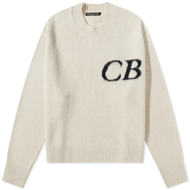 Cole Buxton Knitwear Sweater- White