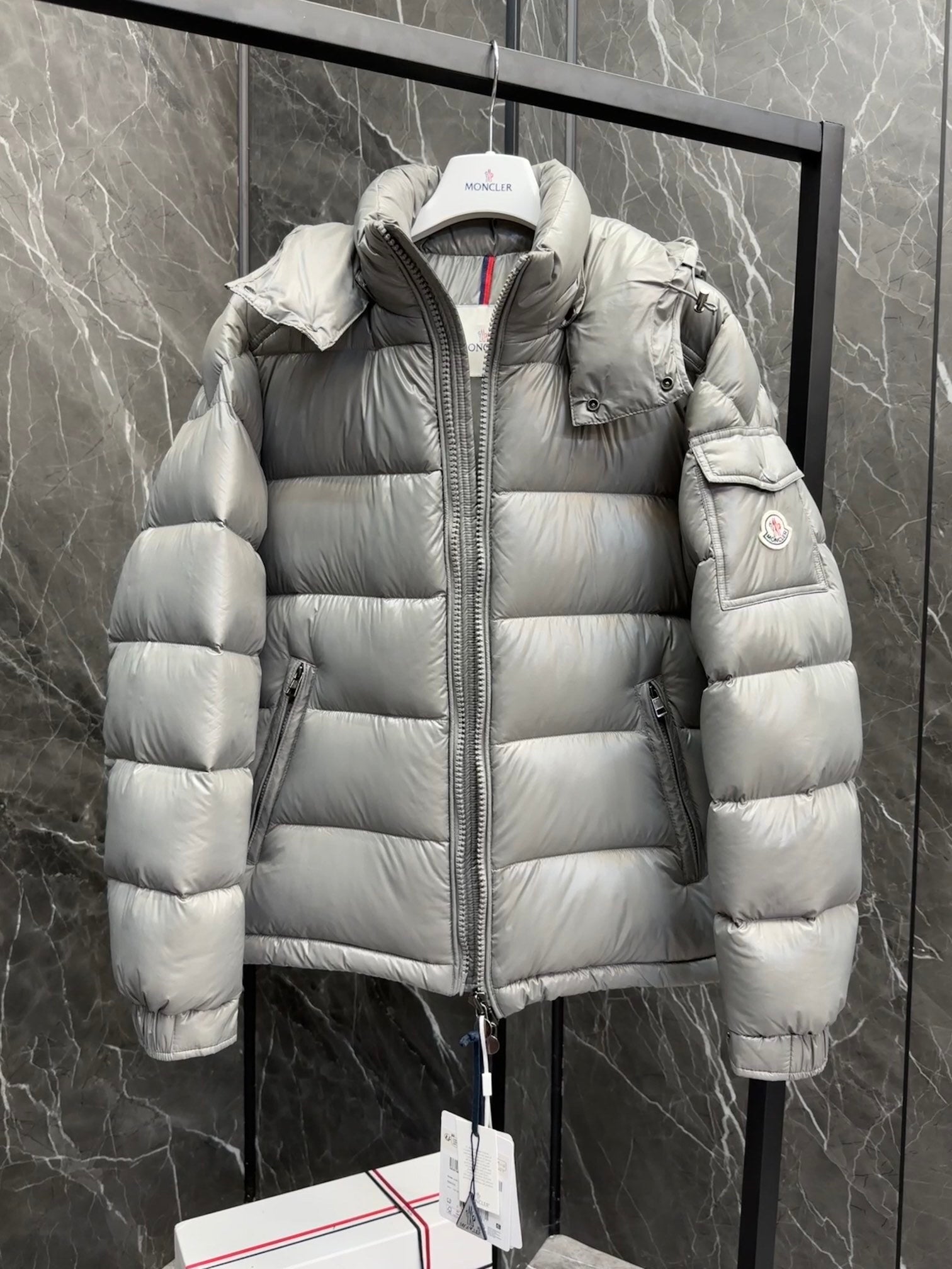 Moncler Maya Jacket - Light Grey