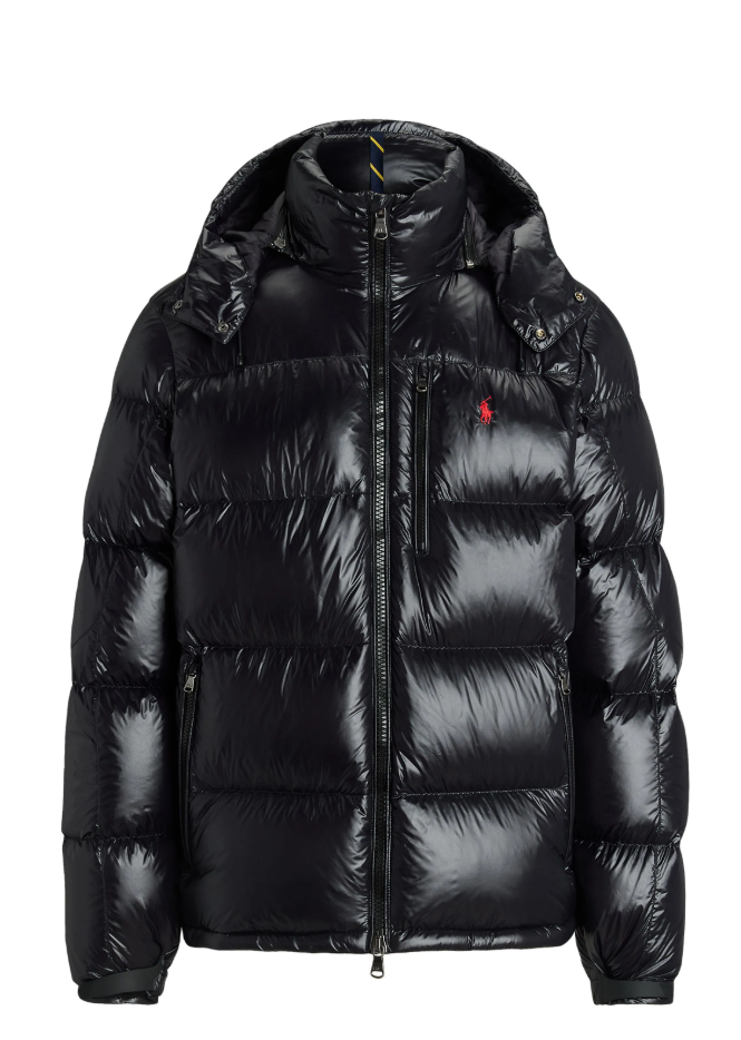 Ralph Lauren Puffer Jacket - Glossy Black