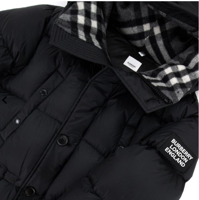 Burberry Puffer Jacket - Black
