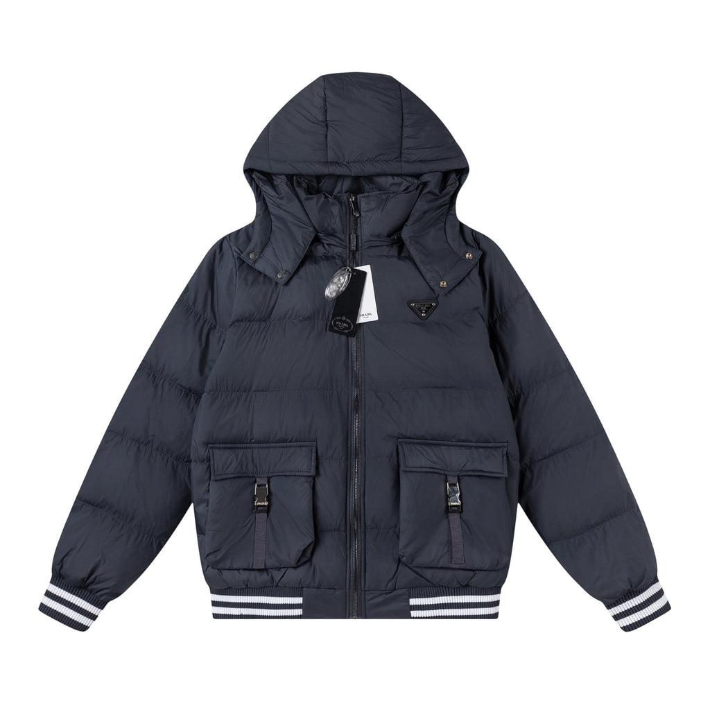 Prada Puffer Jacket - Dark Blue