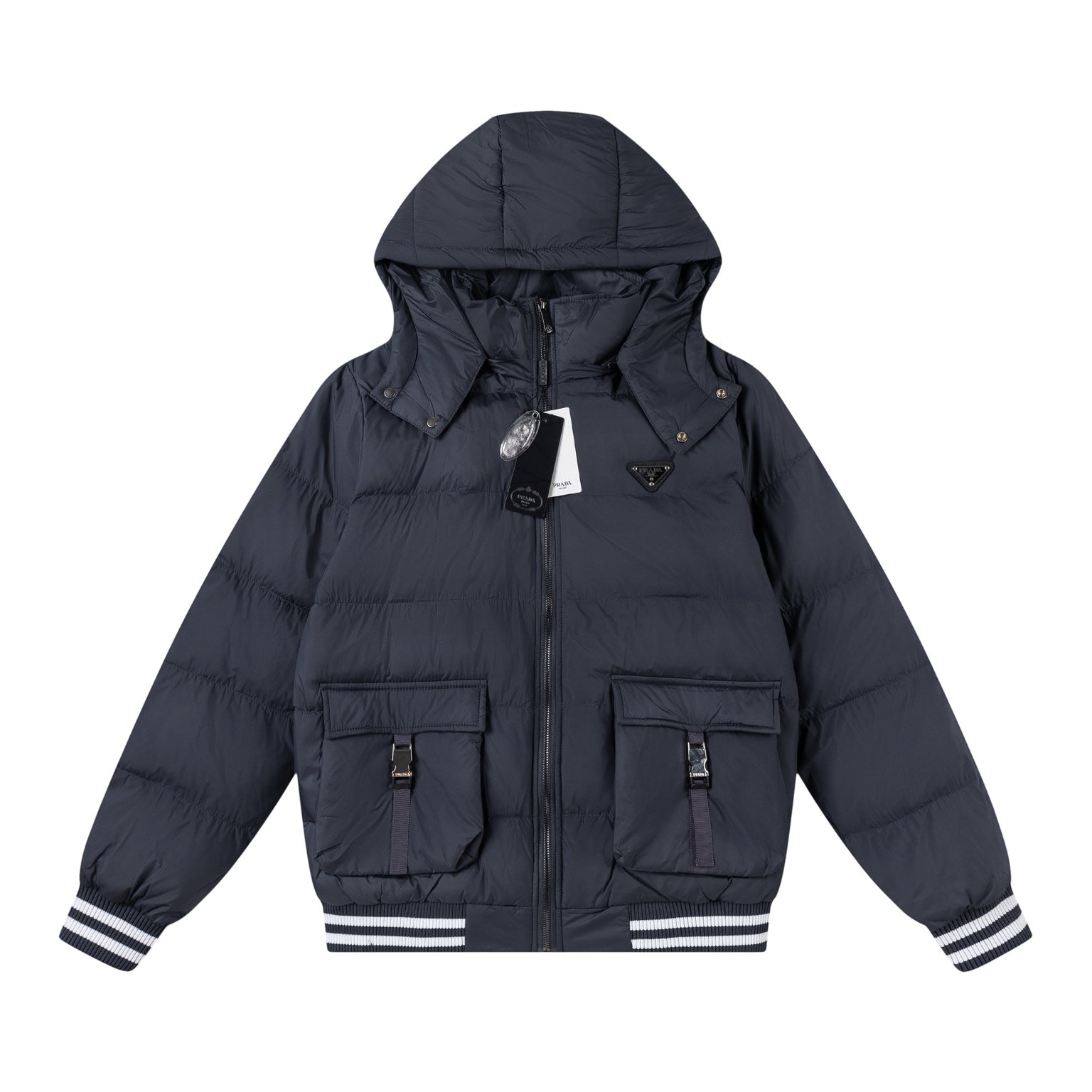 Prada Puffer Jacket - Dark Blue